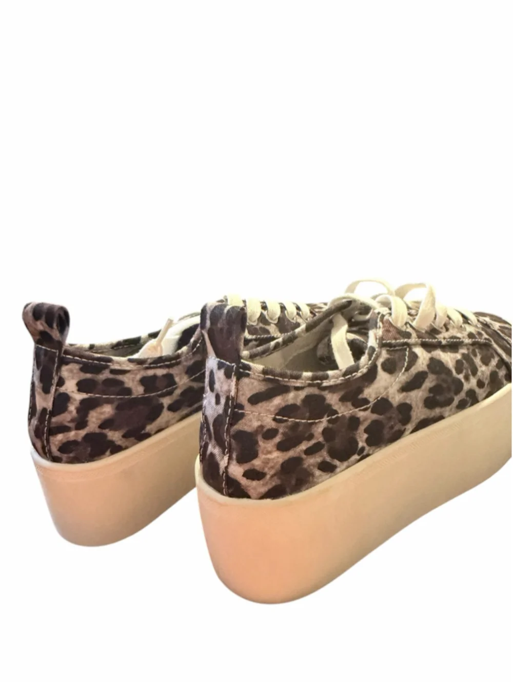 Women's AQUA Leopard Print Platform Sneakers